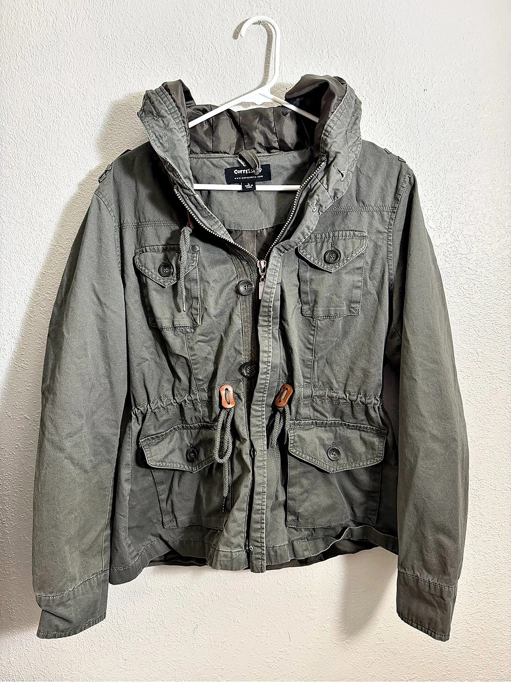 Coffeeshop Women's Gray Utility Jacket